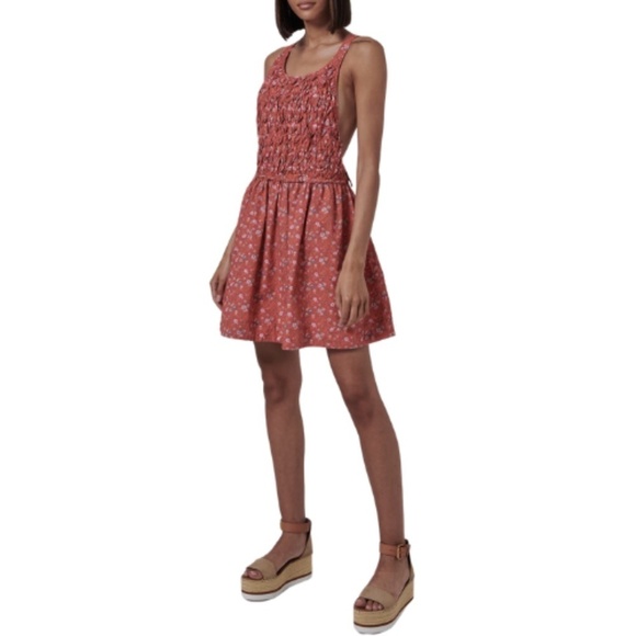 NWT Free People Petunia Micro Floral Fit & Flare Mini Dress - Picture 8 of 12